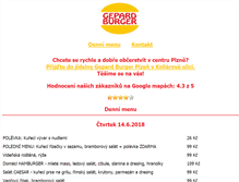 Tablet Screenshot of gepard-burger.cz